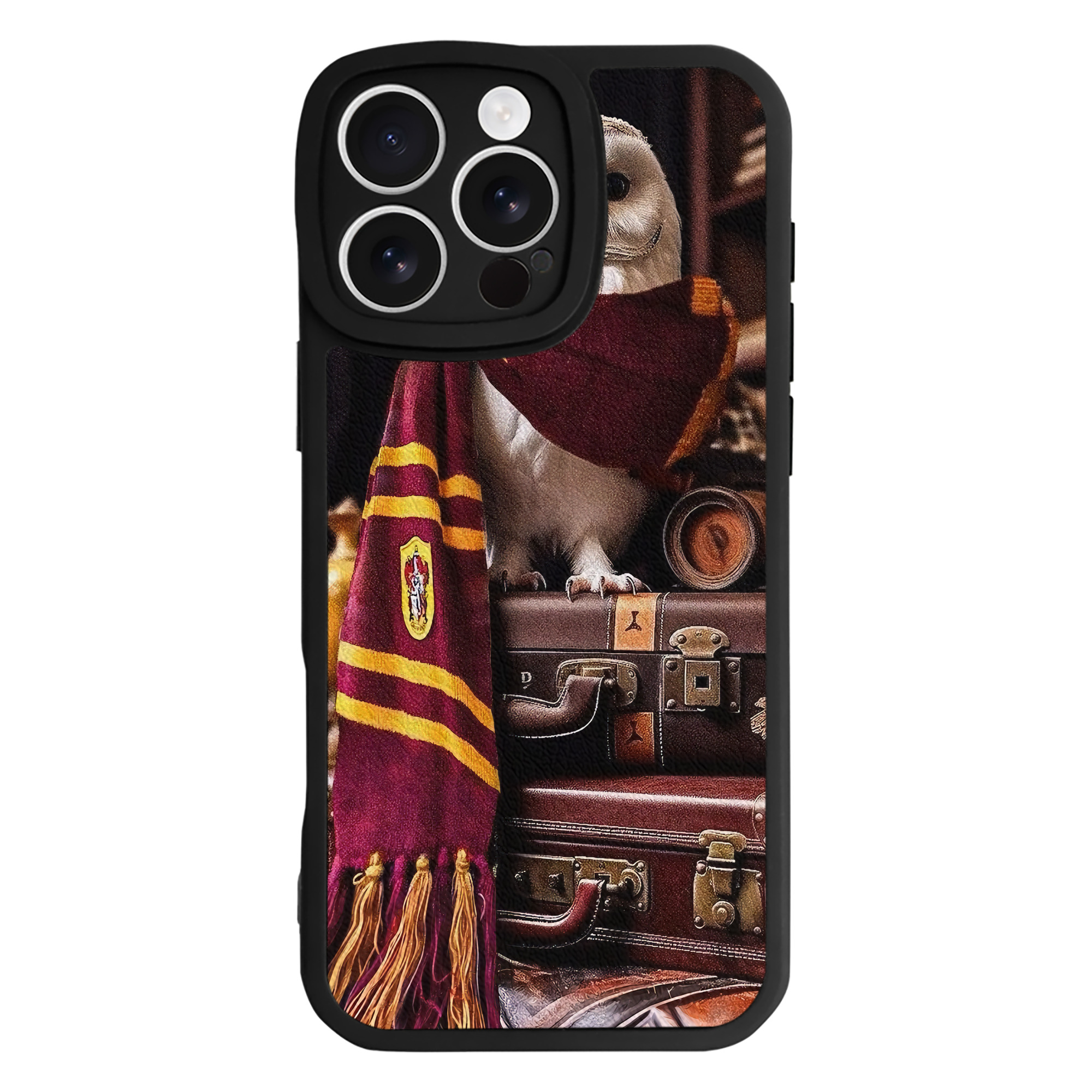 （画像用） Harry Potter ハリー・ポッターシリーズ 【iPhone 16シリーズ対応】シリコンスマホケース（レザー調） 材質：シリコン